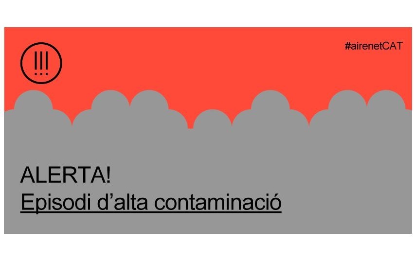 Avs preventiu per nivells moderats de contaminaci de l'aire
